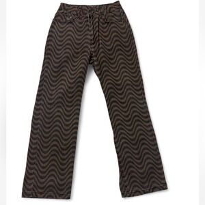 Women's Wave Pattern Jeans